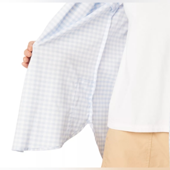 COLUMBIA Anytime Lite Sleeveless Shirt - Blue Gingham - Size L (NWT) - Picture 5 of 15